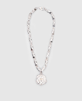 Magda Butrym Серебряные серьги-подвески с фианитами. NECKLACE03723724