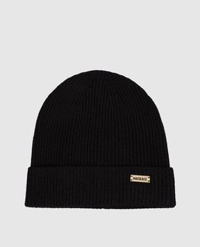Mackage Чорна шапка DAWSON з логотипом DAWSON