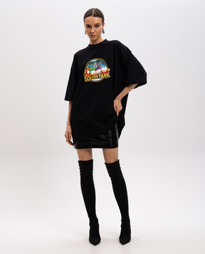 Vetements Чорна футболка з принтом South Park UA66TR610Bw