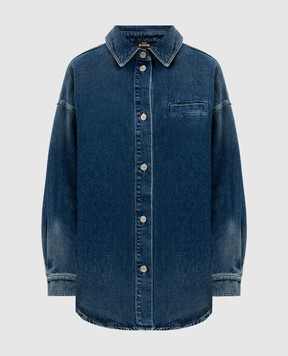 Twinset Синя джинсова сорочка з розрізами 252AP2420