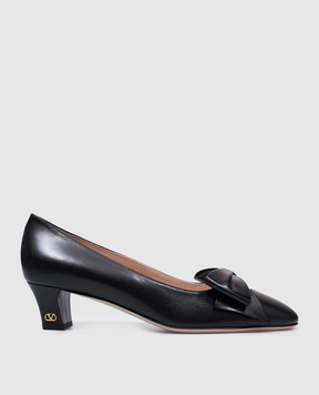 Valentino Черные кожаные туфли BOWOW 6W2S0LB5DDT