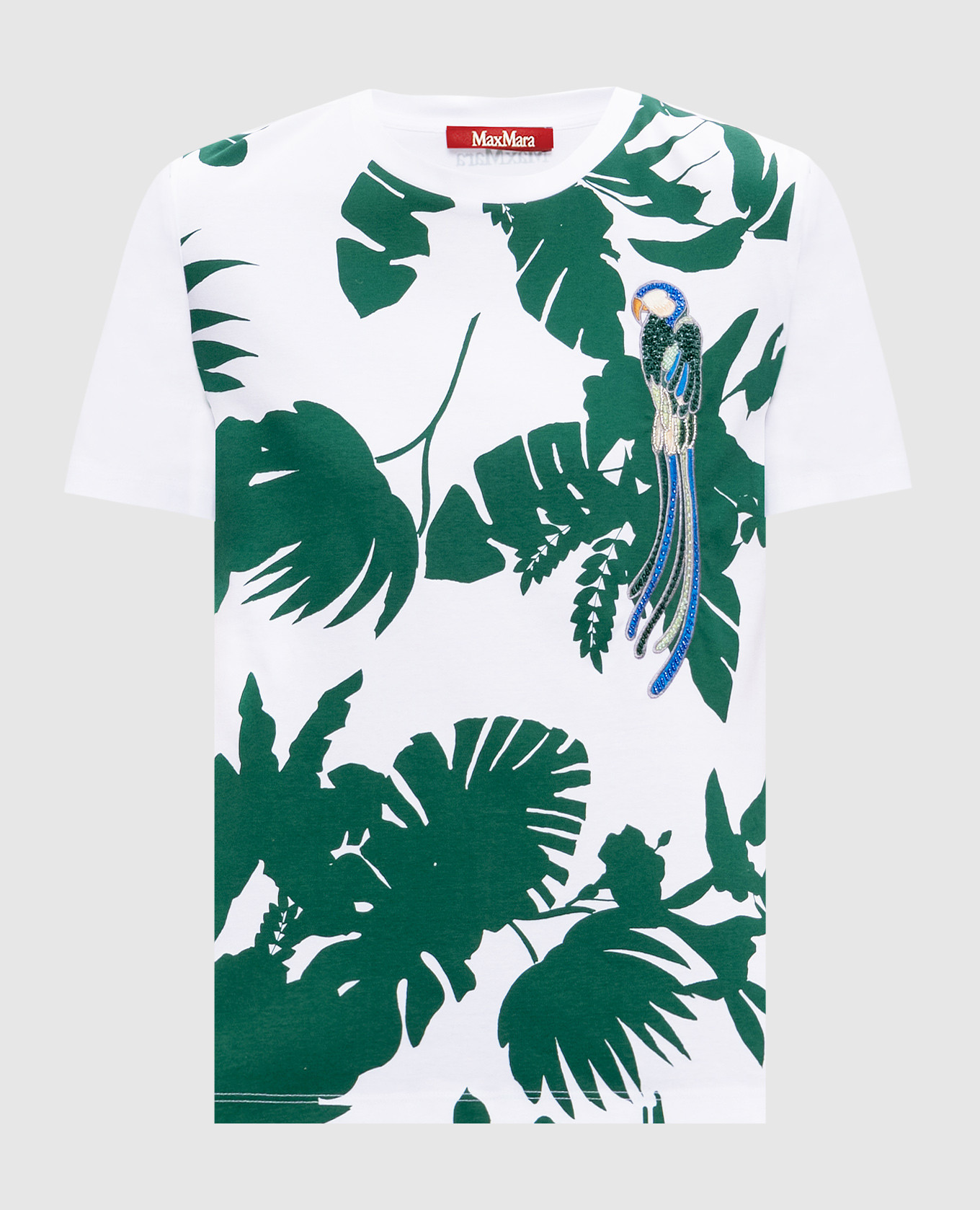 

Белая футболка WON с тропическим принтом, Белый, Футболки