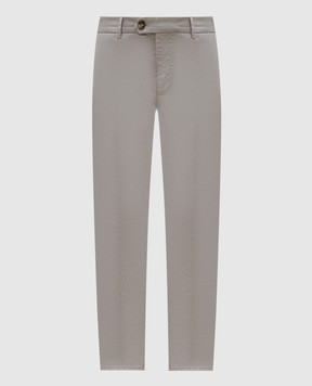 Brunello Cucinelli Серые чиносы M289LI1770