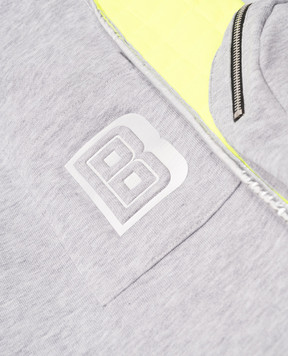Balmain Дитячі сірі карго з принтом логотипу 6Q6527Z00681216