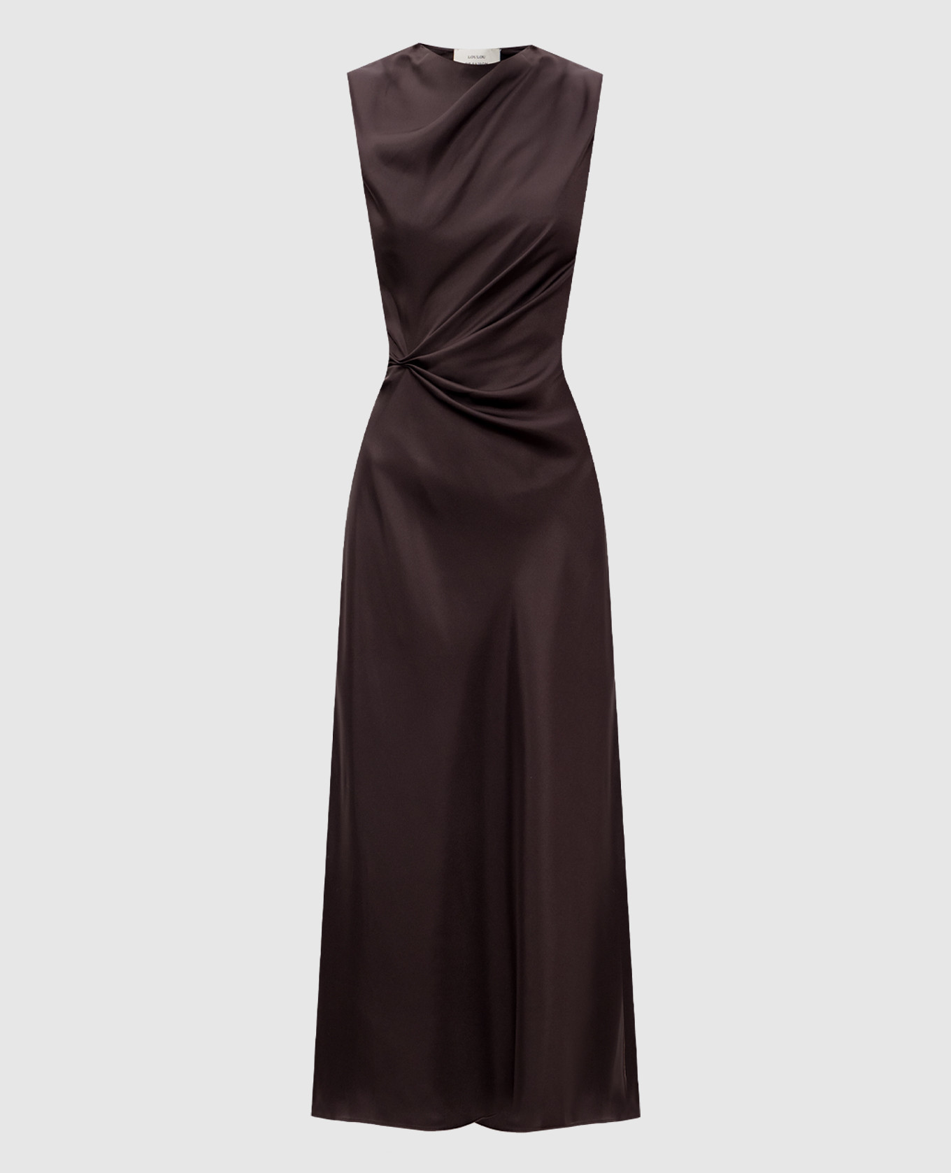 

Коричневое платье ROAN из шелка, Коричневый, Повседневные брюки casual
