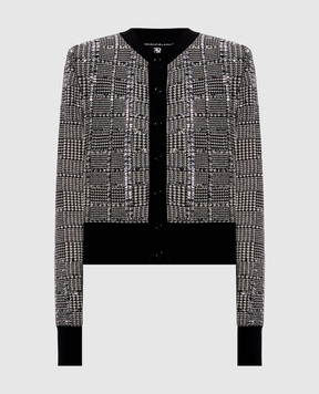 Ermanno Scervino Кардиган з вовною у візерунок з кристалами D475N718CTEWI
