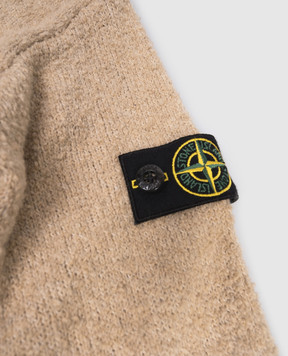 Stone Island Дитячий бежевий светр з патчем логотипа K2S165100007S00M61012