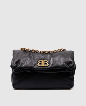 Balenciaga Черная кожаная сумка Monaco 7659662AAR8