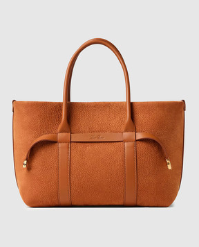 Loro Piana Коричнева сумка-тоут Ghiera з нубука FAP4826
