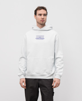 Stone Island Серые худи с принтом логотипа K1S156100660S0094