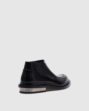 Jil Sander Черные кожаные низкие челси J15WR0020P7032