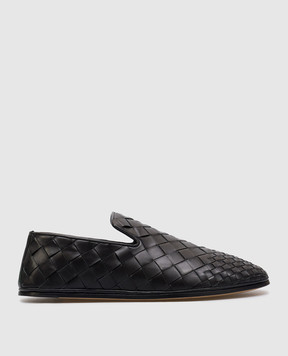 Bottega Veneta Черные кожаные слипперы Sunday 819500V55V0