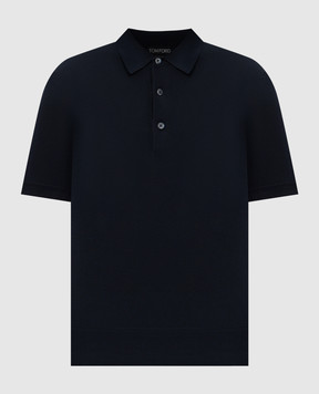 Tom Ford Синее поло KPS004YMC024S25