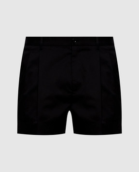 Dolce&Gabbana Чорні шорти з логотипом GP0X9TFUFNV