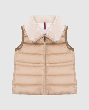 Moncler ENFANT Детский бежевый пуховый жилет Elisheba J29541A00074595FE810