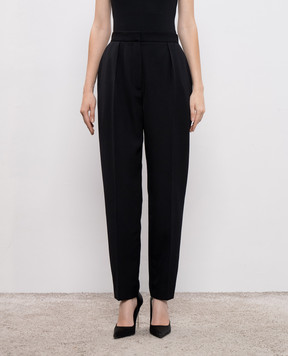 Balmain Черные брюки из шерсти FF1PN190WC09