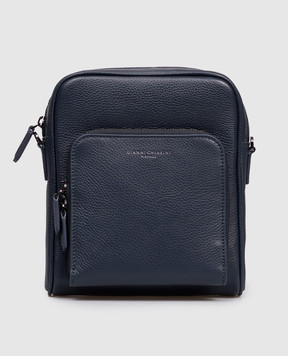 Gianni Chiarini Синяя кожаная сумка FLORENCE BSUB18269GRNCRV