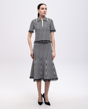 Alexander McQueen Юбка миди в узор 829318Q1BDB