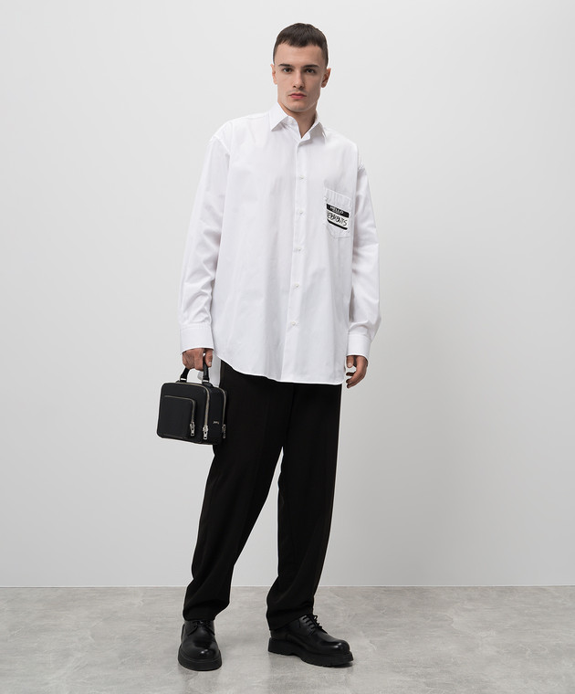 Vetements Белая рубашка с логотипом UA65SH560Wm изображение 2