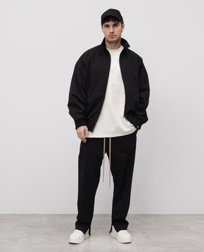 Fear of God Чорні штани з патчем логотипа FGE240404PON