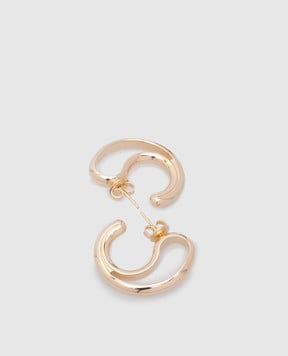 Bottega Veneta Срібні сережки з покриттям золотом 18 карат 804847VAHU0