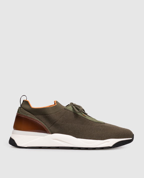 Santoni Зелені кросівки MBIO21601BINNNTD