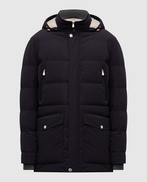 Brunello Cucinelli Синяя пуховая куртка MM4911823