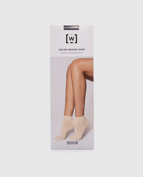 Wolford Чорні шкарпетки з монограмою логотипа 48101