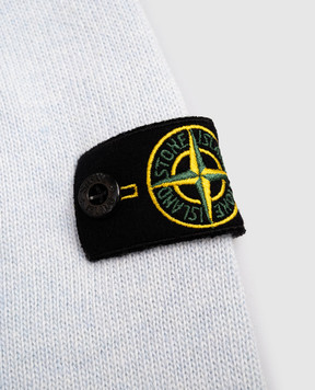 Stone Island Дитячий блакитний светр з вовною та кашеміром K2S165100002S00M1