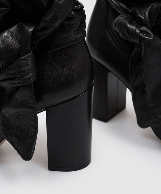 Christian Dior Черные кожаные ботильоны DIOR HUGGY KCI469LAB изображение 5