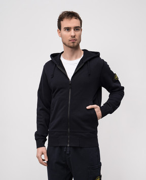 Stone Island Синяя спортивная куртка с логотипом K1S156100042S0051