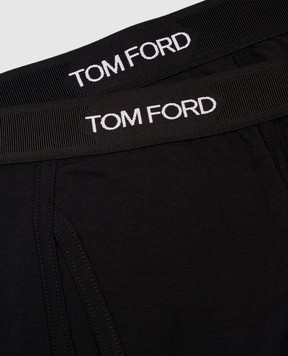Tom Ford Набір чорних трусів-боксерів з контрастним логотипом T4XC31410