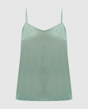 Blumarine Зелений топ із шовку 10395