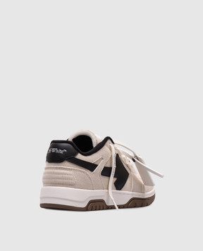 Off-White Бежеві кросівки Slim Оut Оf Оffice OMIA243S25FAB001