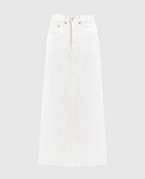 Maison Margiela MM6 Белая джинсовая юбка на запах S62MI0016S30653