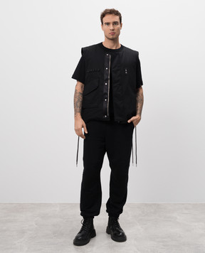 Helmut Lang Чорний пуховик Arctic Double зі знімним жилетом O07HM402