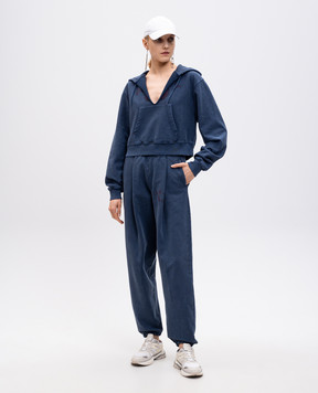 Alexander Wang Синий худой с монограммой логотипа 4CC2251559