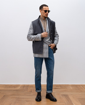 Brunello Cucinelli Бежевий джемпер з кашеміру M2200124