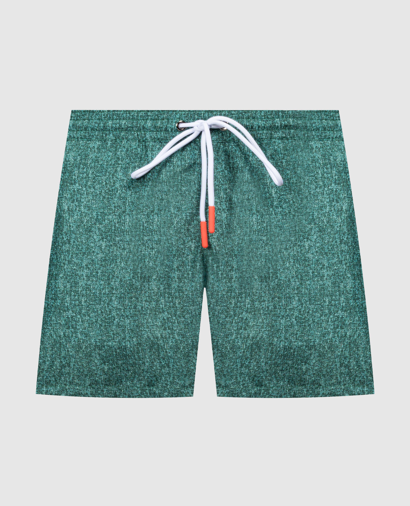 Green printed swimming shorts