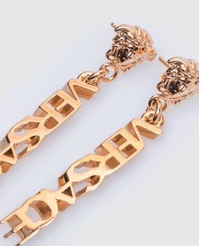 Versace Золотисті сержки La Medusa з логотипом 10022731A00620