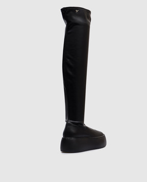 Giuseppe Zanotti Черные ботфорты Barbaro Stretch RW40037