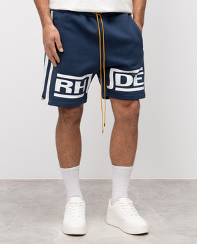 Rhude Сині шорти Champions з логотипом RHPS25SH02012