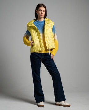 Woolrich Жовтий стьобаний жилет з капюшоном CFWWOU0974FRUT3664