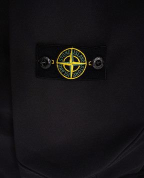 Stone Island Детская черная куртка со съемным патчем логотипа 8116Q01221012