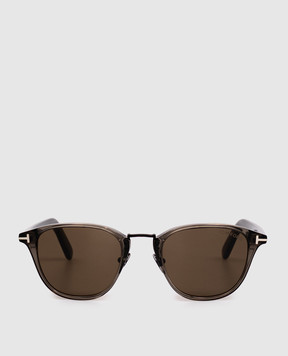 Tom Ford Сірі сонцезахисні окуляри з логотипом FT1049D