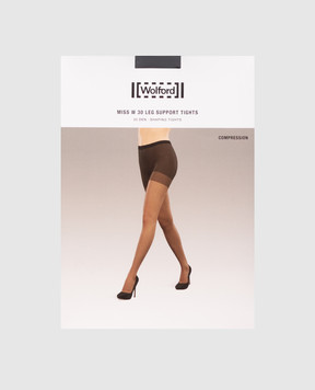 Wolford Чорні колготи Miss W 30 den 11218