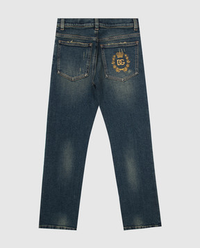 Dolce&Gabbana Дитячі сині джинси з проріхами L42F33LDC86812+