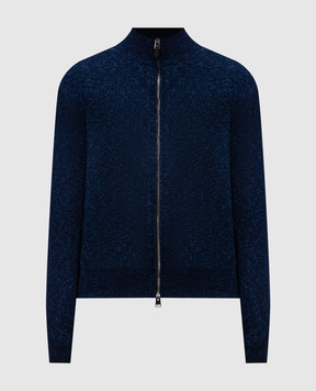 Canali Синий кардиган MK02266C1105