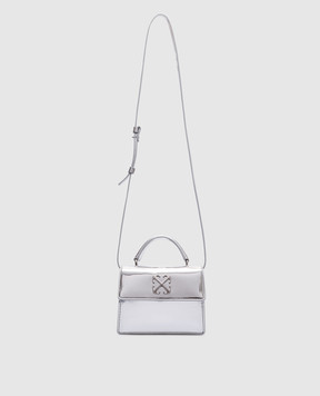 Off-White Серебряная сумка мини Jitney OWNP063F24FAB002