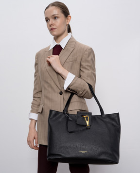 Gianni Chiarini Бежева шкіряна сумка-тоут Marisol BS11471TKL